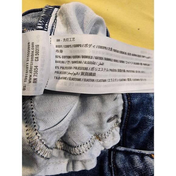 Abercrombie‎ and Fitch hi-rise super skinny Ankle Jeans Size 6S/28 - Picture 4 of 5